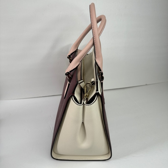 Kate Spade Cameron Medium Satchel Purse Leather Bright White Cherrywood - Picture 4 of 8